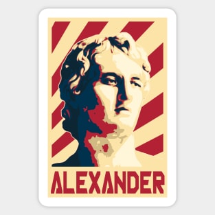 Alexander The Great Retro Propaganda Sticker